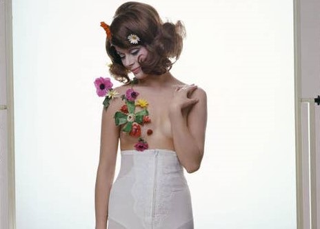 Naomi Campbell models for Italian underwear brand La Perla