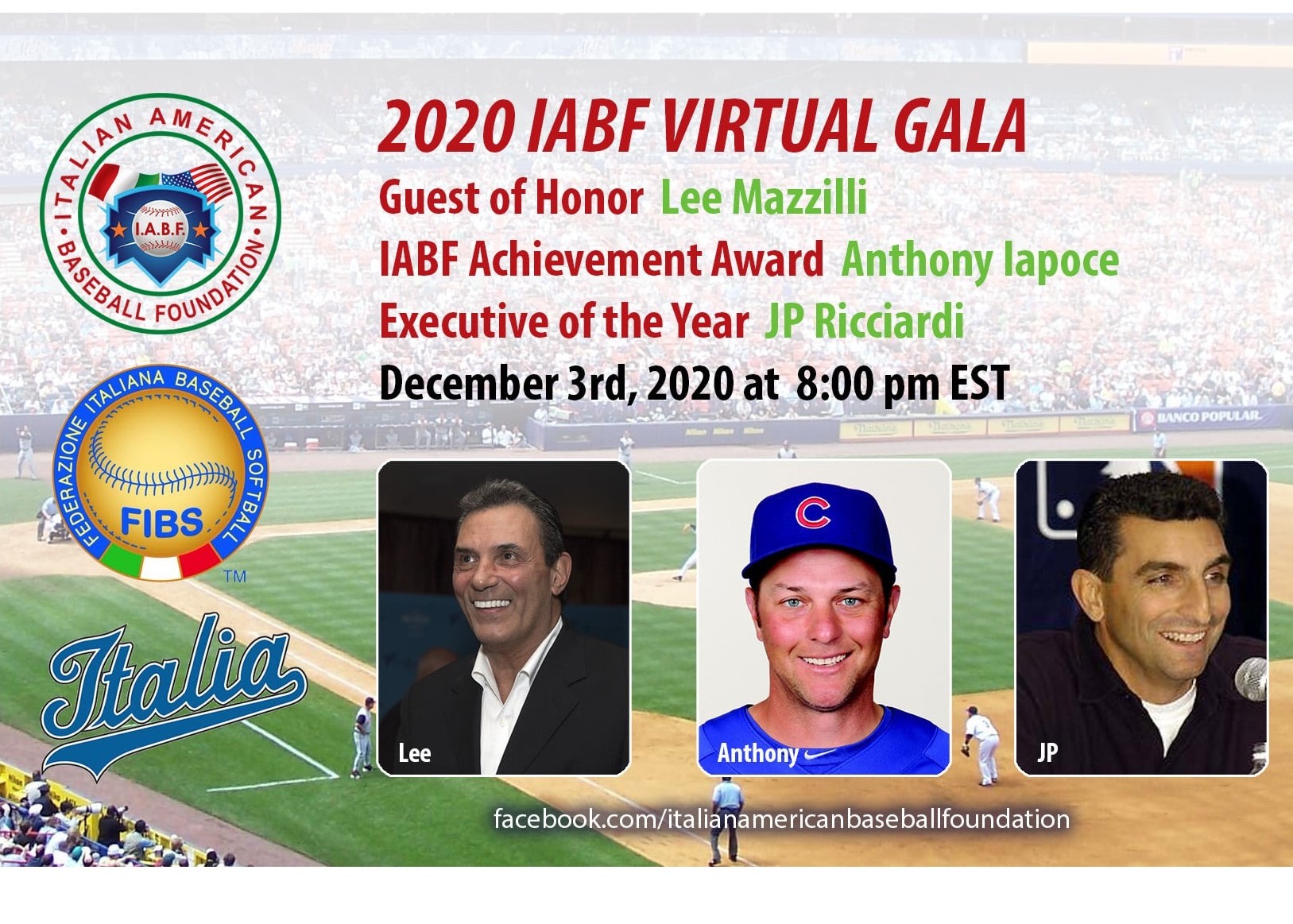 IABF - Italian American Baseball Foundation - The IABF is proud to