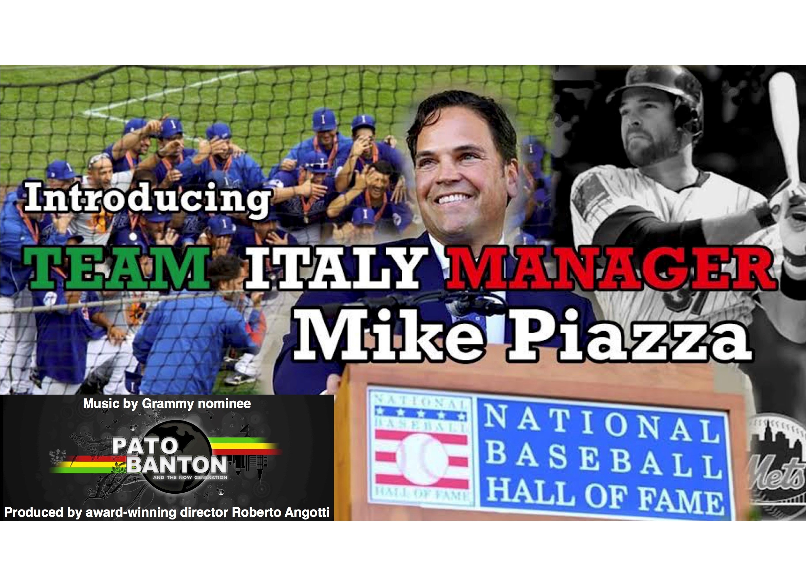 We The Italians  Award-winning Italian American Baseball Family/  Introducing Team Italy Manager Mike Piazza debut