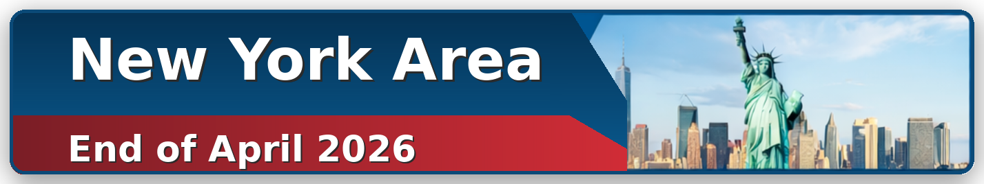 New York Area – End of April 2026